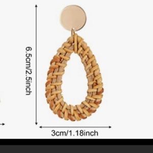 Rattan earrings